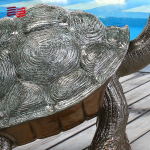 Metal Art Decoration Life-size Bronze Tortoise Sculpture for Custom Animal