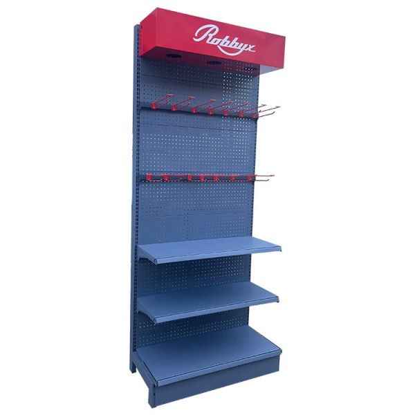 Quality Factory Customize Grey Shelf with hooks light box with logo for sale