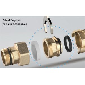 1615 Round Pattern Magnetic Lockable Water Meter Brass Ball Valve DN20 DN25 DN32