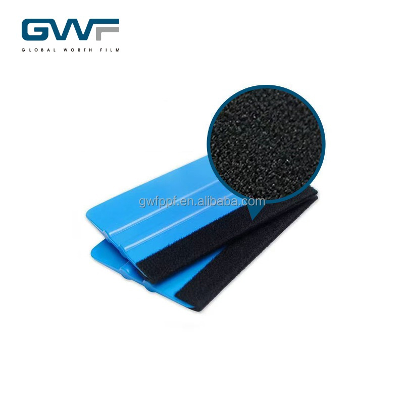 Custom Logo Window Film Tools Screen Printing Squeegees Plastic Felt Applicator Replaceable