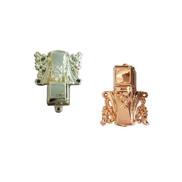 Quality PP OR ABS Plastic Customized Gold-plating  Coffin Parts For Funeral Decoration for sale