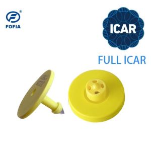 Wholesale FULL ICAR ET908 RFID Ear Tag for Animal ID with BLE Reader Support ISO11784/5 Unshared ICAR Code from china suppliers
