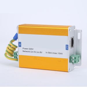 Gigabit Ethernet Signal Surge Protection Device 10KA 275V Metal