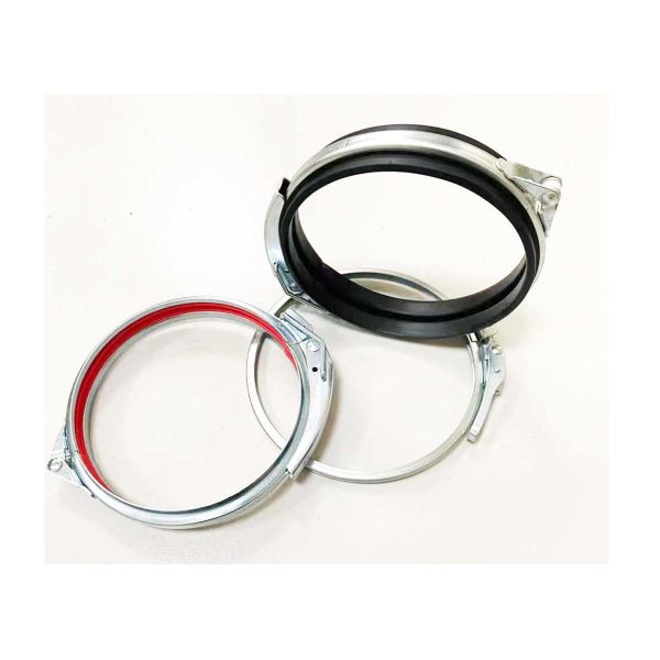 Quality Customized Steel 160mm Galvanized Pipe Clamp Quick Release With Handle Mechanical Lock for sale