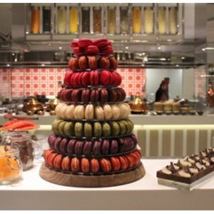 2017 Food grade Macaron Tower Stand Clear Macaron Stand Plastic Macaron tower