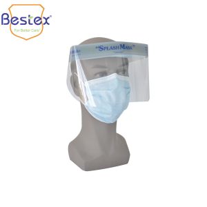 Disposable PET 32cm 22cm Anti Virus Clear Face Shield