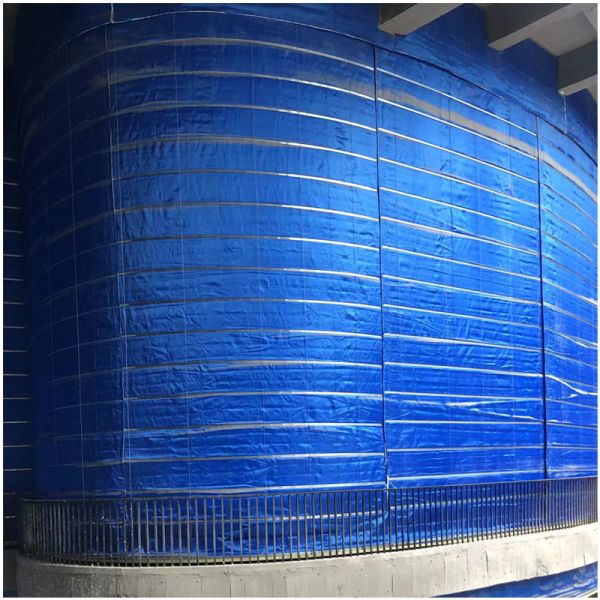 Blue Fire Roller Curtain For Rolling Pull Door With GB14102-2005 Certification