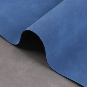 PU Two-tone Frosted Sheepskin Nubuck Grain Synthetic Leather Bag Shoes Wallet