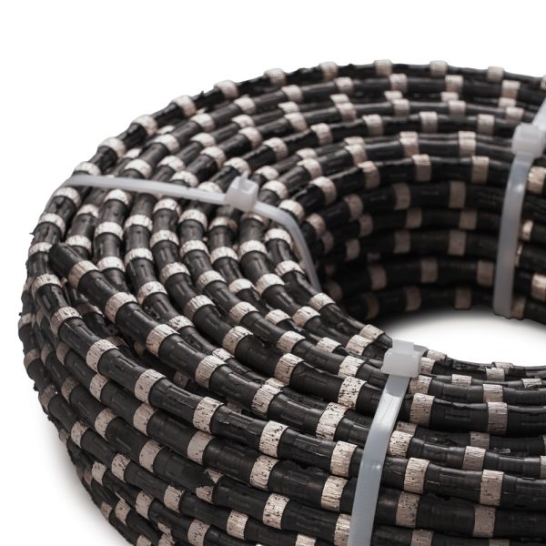 Long Lifespan Diamond Rubber Wire Saw for Granite Quarrying D12.0mm Cutting