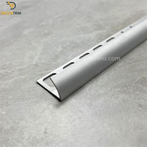 China Round Open Tile Trim Matt Gold Tile 2.5m Size Bullnose Quad Aluminium on sale