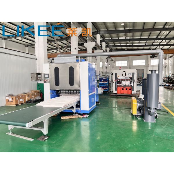 Quality LKWP980 Pop Up Wax Paper Folding Machine V Fold Cross Folding Continuous Extraction Type for sale