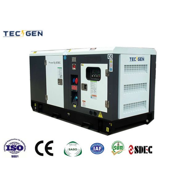 Diesel 30kVA Generating Set SDEC Generators With Low Noise Canopy For Data