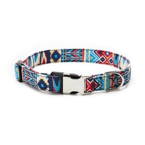 Heat Transfer Personalized Pet Collars Metal Buckle Custom Dog Collars