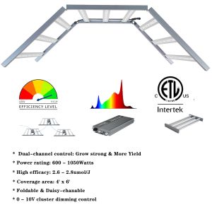 3000K 1000 Watt UV Light Bar For Plants Lm301b URR Channel