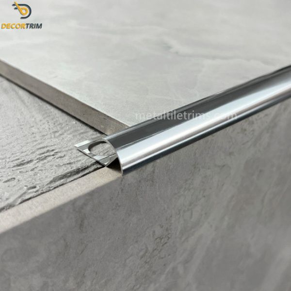 Quality Tile Edge Trim Jolly 2.5m Metal Tile Trims Aluminum Alloy Inside Corner for sale