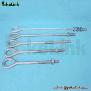 China OEM Hot dipped galvanized 3/4 Oval Eye bolt For  Rigging hardware on sale