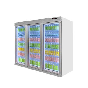 Upright Glass Door Display Cold Drink Fridge For Convenience Store 1500L/N