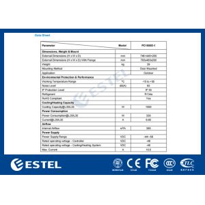 12000 BTU Cooling Capacity Kiosk Cooling System Lightweight 25KG for Optimal