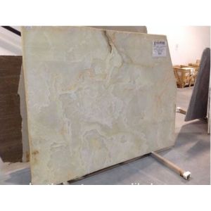 Polished Translucent backlit Marble White Onyx Slab
