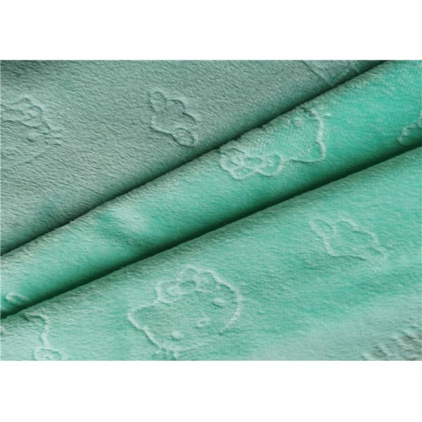 Warp Knitted Velvet Embossed Minky Velboa Fabric