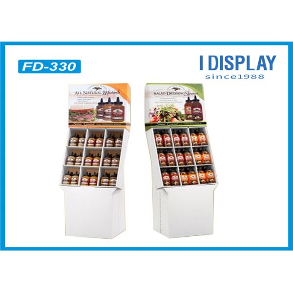 Corrugated POP Cardboard Display , Cardboard Floor Display Stands