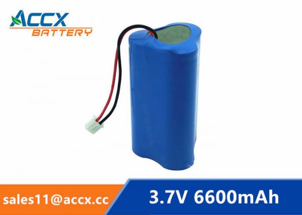 18650 3.7V 6600mAh rechargeable li-ion battery pack 1S3P for home appliancewi with jst connector and PCM