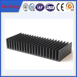 China Hot! aluminium extrusion proiles black anodized heat sink, extruded aluminum heatsink on sale