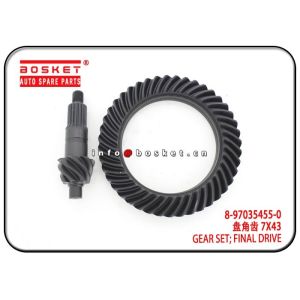 8-97035455-0 8970354550 Final Drive Gear Set For ISUZU 4HF1 NPR66