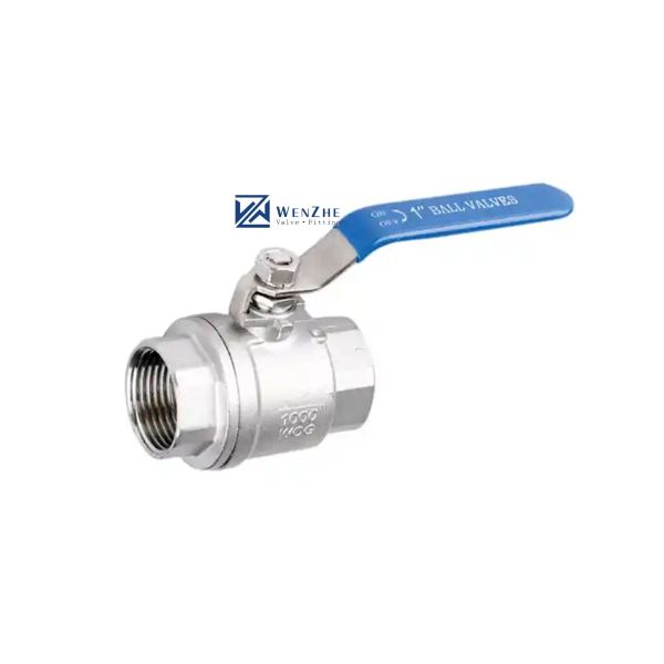3" Equal WZ Full Port 2 PC Threaded 1000 WOG Ball Valve with green handle DIN
