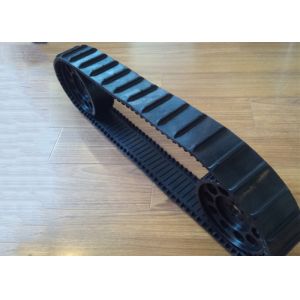 Small Machine Lightweight Robot Rubber Tracks 15mm Pitch Less Vibration