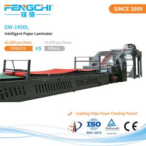 Carton Packaging GW-1450L Hot Laminating Machine for Plastic Film Mulching Modes