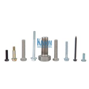 Hex full thread bolt steel fasteners with nickel coating standard or non