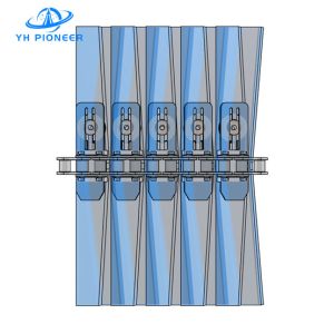 Conveyor POM Seamless Snap On Chain With Rubber Clad Surface Material Handling
