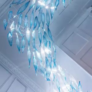 Customized Hotel Lobby Sales Department Banquet Hall Glass Chandelier In