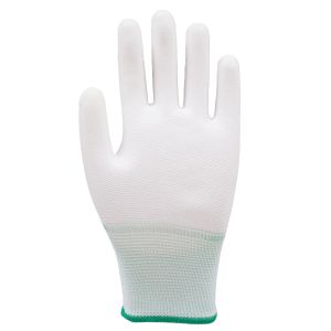 13 Gauge PU Coated Polyester Handling Gloves Breathable