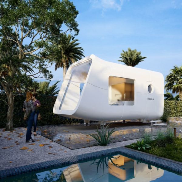 Galvanized Steel Frame Aluminum board Prefab House for Living in Container