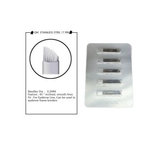 Microblading Needles Manual Tattoo Pen Three / Double Star 14 Pins For Makeup