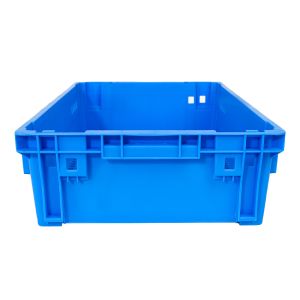 Supermarket Customized Logo Food Grade Stackable Plastic Crate for Bread and