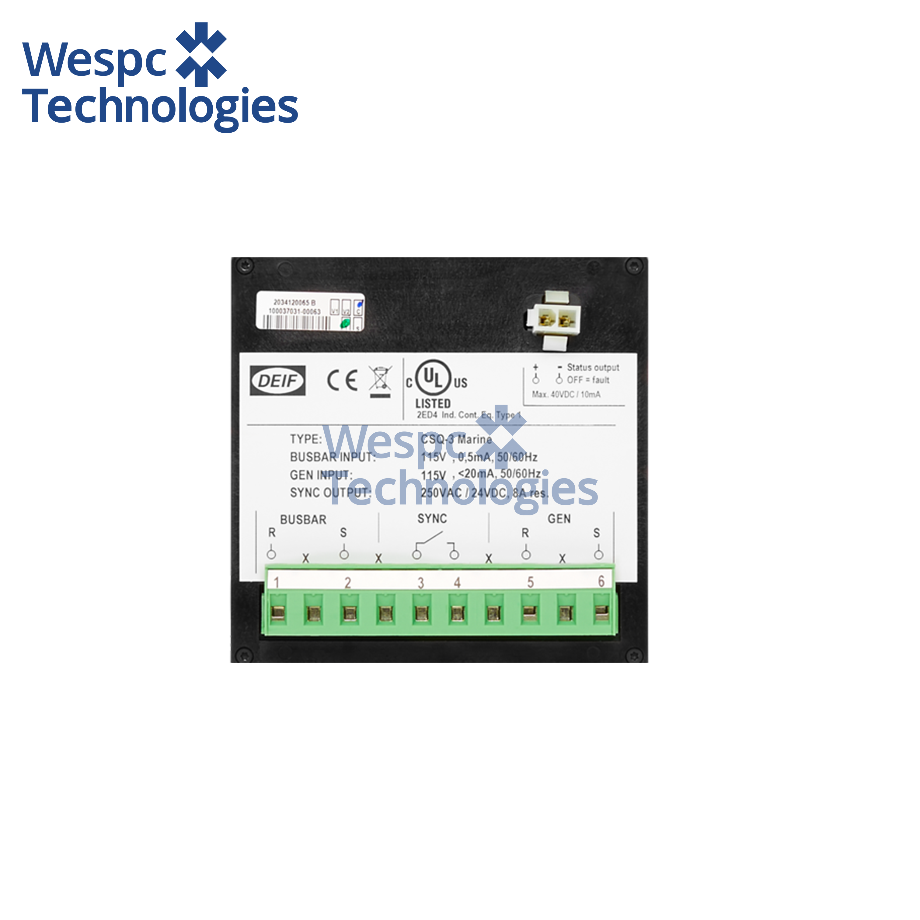 Wespc Original DEIF CSQ-3 1and 220VAC Multi-function Synchroscope for Generators