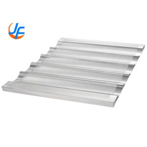 RK Bakeware China 6 Flute Aluminum Baguette Pan 18" X 26" Glazed