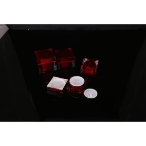 hand lip crystal pump empty square white Screen Printing Airless 30ml Cosmetic