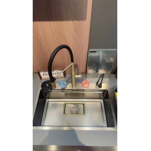 Undermount Single Basin Rectangular Handmade Kitchen Steel Sink Sus304