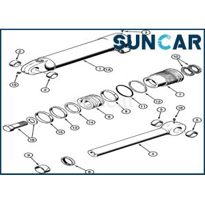 Wholesale 1542875C1 Ripper Seal Kit Replacement Cylinder Service Kit Fits CASE 621B 721B 850K Heavy Equipment from china suppliers