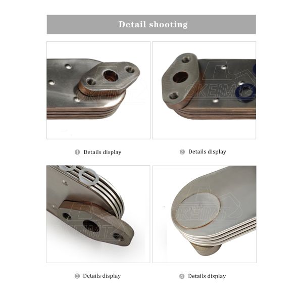 ME034561 Mitsubishi Engine Oil Cooler For KATO Excavator 6D14 6D15 6D16