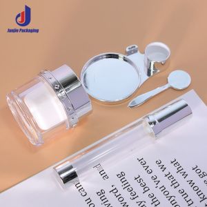 Printing Color-spray Painting ABS Plastic Empty Octagonal Attar Oil Bottle with