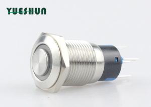 China Self Locking Metal LED Push Button Switch Durable Normal Open Normal Chosed on sale