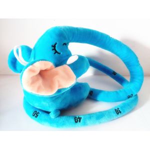 Plush Blue 120cm Elephant Toy Stuffed Soft Surface Easily Hang Small Eye Cool