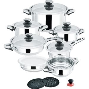 Combination Cookware Set Stainless Steel Kitchen Soup Cooking Pot Non Stick
