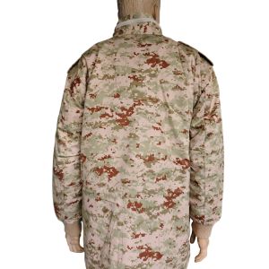 Customizable Military Jacket with Detachable Thermal Liner