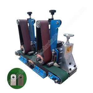 Semi-Automatic Metal Polishing Machine Deburring Sheet Edge Metal Plane